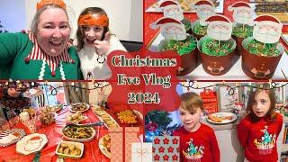 Christmas Eve Vlog 2024 - Kids Open Christmas Eve Boxes & Our Christmas Eve Party