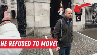 Tourist REFUSES to Leave King's Guard Box — Instantly Regrets It!