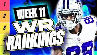  NEW Top 36 WR RANKINGS for Week 11 Fantasy Football  | Fantasy Football Rankings