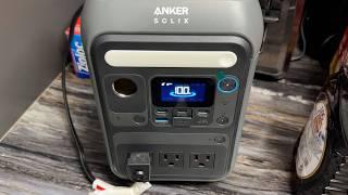 Anker SOLIX C300 Portable Power Station, 288Wh LiFePO4 Battery, 300W (600W Surge) Solar Generator