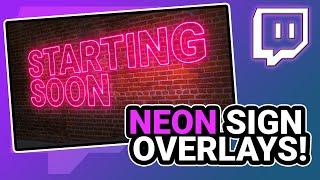 EASY Neon Sign Overlay Tutorial!!