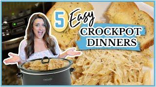 The BEST Crockpot Recipes | 5 Easy and DELICIOUS Dinners! | Cook Clean And Repeat