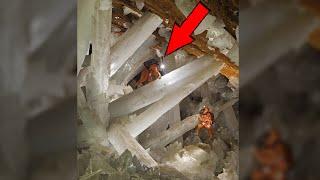 The terrifying "Crystal Cave" in Mexico