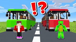 JJ and Mikey Survive Inside the BUS CHALLENGE in Minecraft / Maizen animation