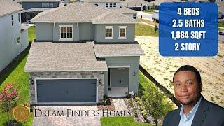 INSIDE A Beautiful Dream Finders Homes In Clermont Florida | Elm Home Model | The Hills Of Minneola