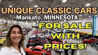 UNIQUE CLASSIC CARS SHOWROOM MINNESOTA CARS FOR SALE