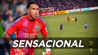 BRUTAL ATAJADA DE PEDRO GALLESE PARA EVITAR UN GOL EN LA GOLEADA DEL ORLANDO CITY