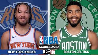 New York Knicks Vs Boston Celtics | NBA Live Play-By-Play Scoreboard 2024