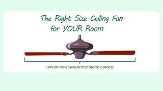 The Right Size Ceiling Fan for Your Room