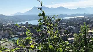 On the Panorama path from Gütsch to city by the ringing of the Sunday bells