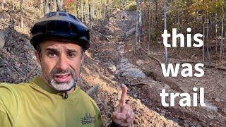 I Explored Helene Damaged Mountain Bike Trails