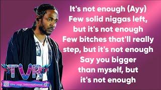 Kendrick Lamar - Tv off (Lyrics Video)