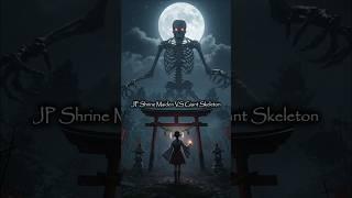 vs ShrineMaiden vs Skeleton !! #battle #duel #demon #versus #shorts #yokai #skeleton