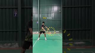 Backhand defence secret  #badminton