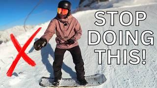 THE 2 MOST COMMON SNOWBOARDING MISTAKES