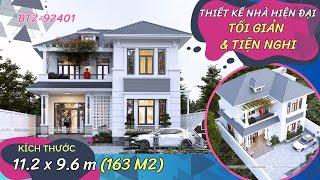 BT2-92401 GỢI Ý thiết kế nhà 2 tầng hiện đại với PHONG CÁCH TỐI GIẢN & TIỆN NGHI #nhadepgiare