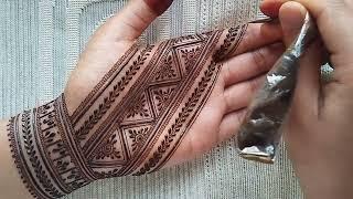 Very beautiful front hand mehndi design | Easy stylish Moroccan mehndi design | Mehndi ka design