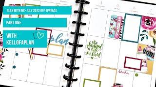 Plan with Me- July 2022 BFF Spreads Part One