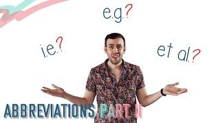 E.G., I.E., & ET AL. | English Lesson