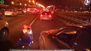 Russian road rage ends in Choking!