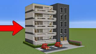 Minecraft Tutorial: How To Make A Modern apartment Building | City Tutorial