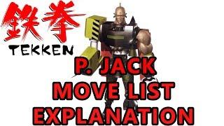 Tekken 1 - P. Jack Move List Explanation (Quick Video Showcase)