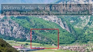 Klettern: Arco Paolowand - Siuxie (V+) und Pungitopo (V), zwei kürzere und leichtere Kletterrouten