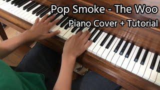 Pop Smoke - The Woo (Piano Tutorial + Cover) Ft. Roddy Ricch, 50 Cent