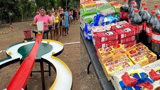 Solte as BOLAS e ganhe CESTA BÁSICA BRINCANDO no tabuleiro