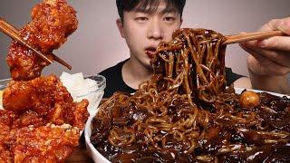 진짜 미쳤잖아요...보배반점 짜장면 치킨대마왕 양념치킨 먹방ㆍASMR MUKBANG BLACK BEAN NOODLES SPICY CHICKEN EATING