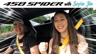 EPIC RIDE in a TDF Blue Ferrari 458 Spider with Sofia Jin & GT champ Sean Hudspeth! (TEASER TRAILER)