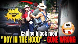 Calling black men boy in 2025 is diabolical  Prank Gone wrong in the Hood (BankHead) 