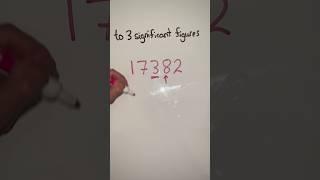 How to round to 3 significant figures #maths #shorts #viral