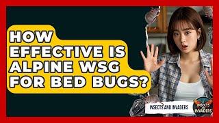 How Effective Is Alpine WSG For Bed Bugs? - Insects and Invaders
