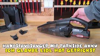 SILVERCREST® 20 V Akku Handstaubsauger SHSA 20-Li A1 für Parkside Akkus