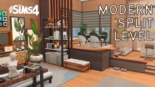 Modern Split Level | Sims 4 Apartment Speed Build