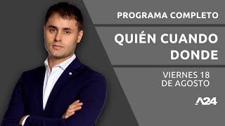 CRIMEN de "LECHUGA": liberación de Nicole Chamorro #QuiénCuándoDónde  PROGRAMA COMPLETO 18/08/2023