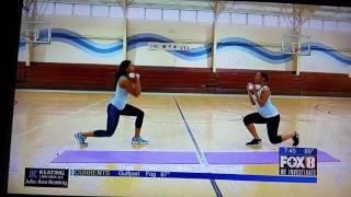 April Dupre' of Footprints to Fitness show Fox 8 NOLA viewers how to workout at home