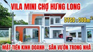 Mua Villa mini ngay chợ Hưng Long 300m2 sử dụng, tài chính 1,5 Tỷ nhận nhà, SHR, đường 8m xe hơi .