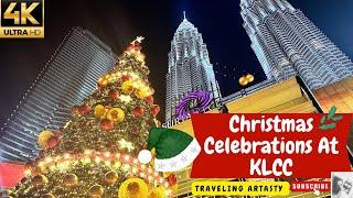 Christmas Celebrations at KLCC | Snowfall at Avenue K | XMAS Decor, Music & Light Show at Suria Mall