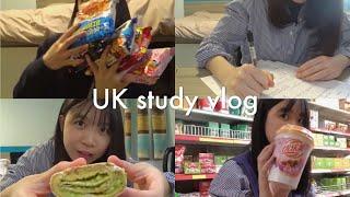  英国留学生活 考试 + 打工 + 食物开箱  / UK Study Vlog 