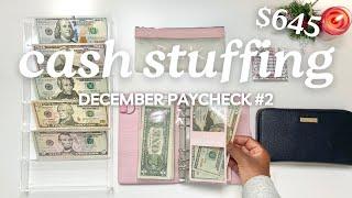 CASH ENVELOPE STUFFING | DECEMBER 2024 PAYCHECK #2 | Giveaway Winners Announced | MONETS MONEY