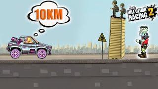 Hill climb racing 2 - HOW TO 10KM in CITY with CC-EV (10000M )