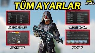 HER CİHAZA UYUMLU EN İYİ HASSASİYETİ YAPTIM! BİLİNMESİ GEREKEN BÜTÜN AYARLAR | PUBG MOBİLE