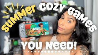 Cozy Games You NEED to Play this Summer | 2023 | cute and cozy games to relax this summer