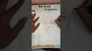 gojo anime drawing #edit #anime #art #shortvideos #artandcraft #drawing #gojo #jjk #fyp #easydrawing