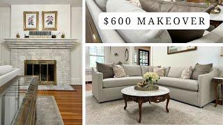 How to Redesign an Elegant Living Room Makeover on a $600 Budget!