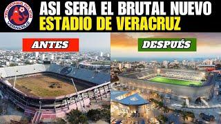 Este es el IMPRESIONANTE NUEVO ESTADIO de los Tiburones Rojos de Veracruz