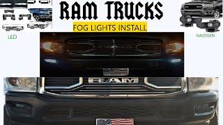 Ram 5th Gen LED Fog Lights Install