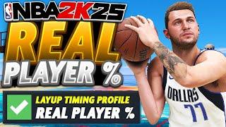 NBA 2K25 Best Controller Settings: Real Player % Layup